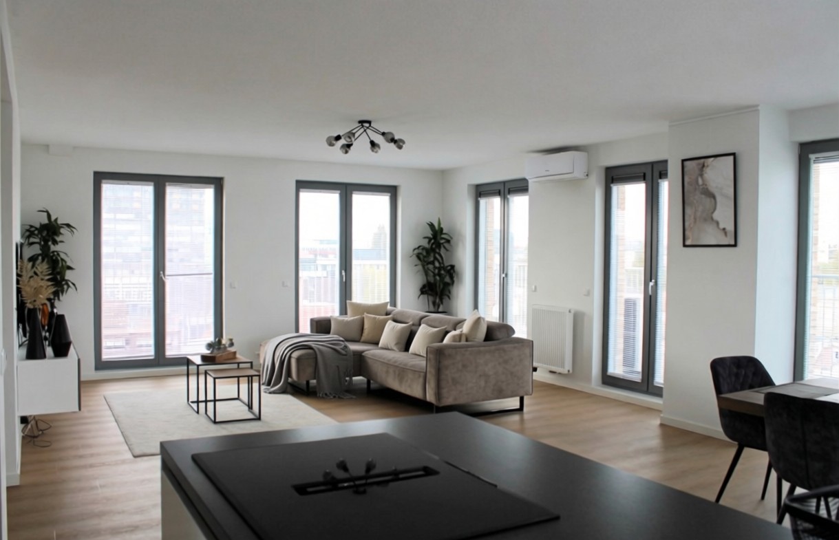 Lichte woonkamer van Project Zaandam 44R